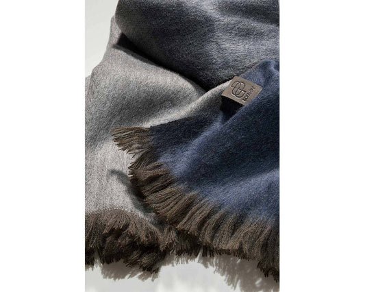 Alpaka Schal Ombre - Slate Blue