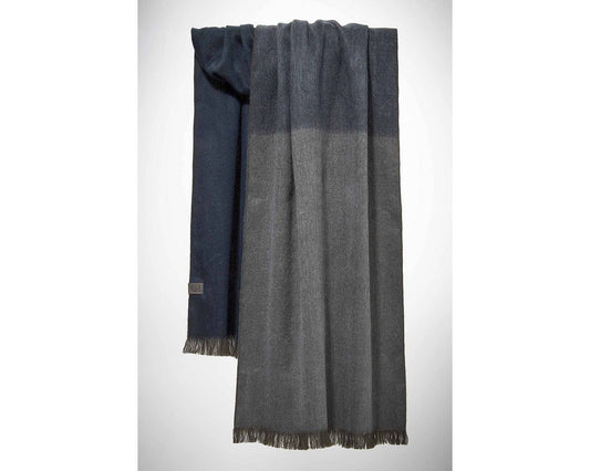 Alpaka Schal Ombre - Slate Blue