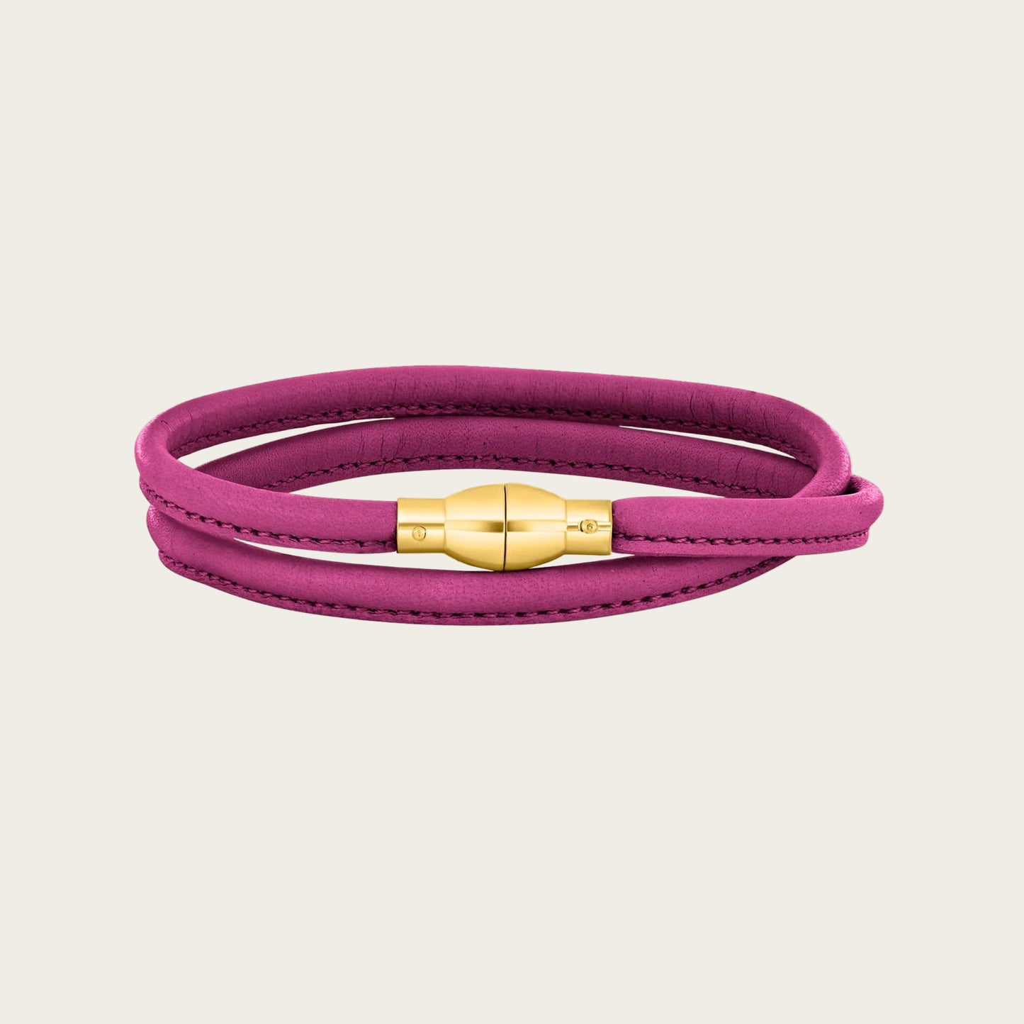 Lederarmband mit Silberschließe