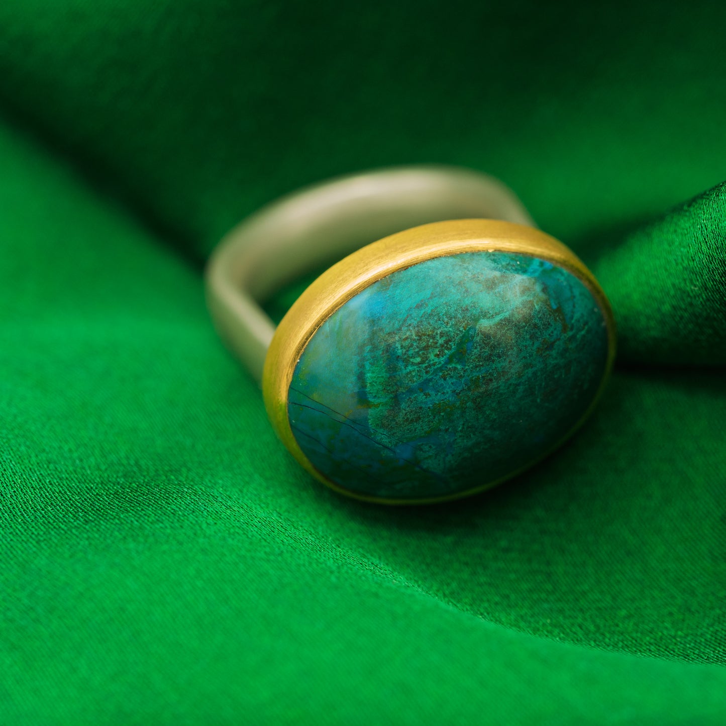Chrysokoll Ring
