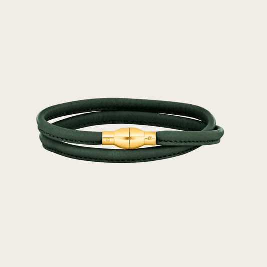Lederarmband Grün