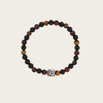 Armband mit Tigerauge und Onyx