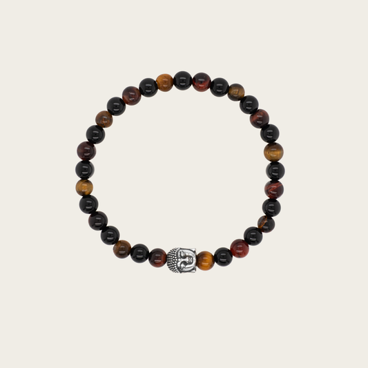 Armband mit Tigerauge und Onyx