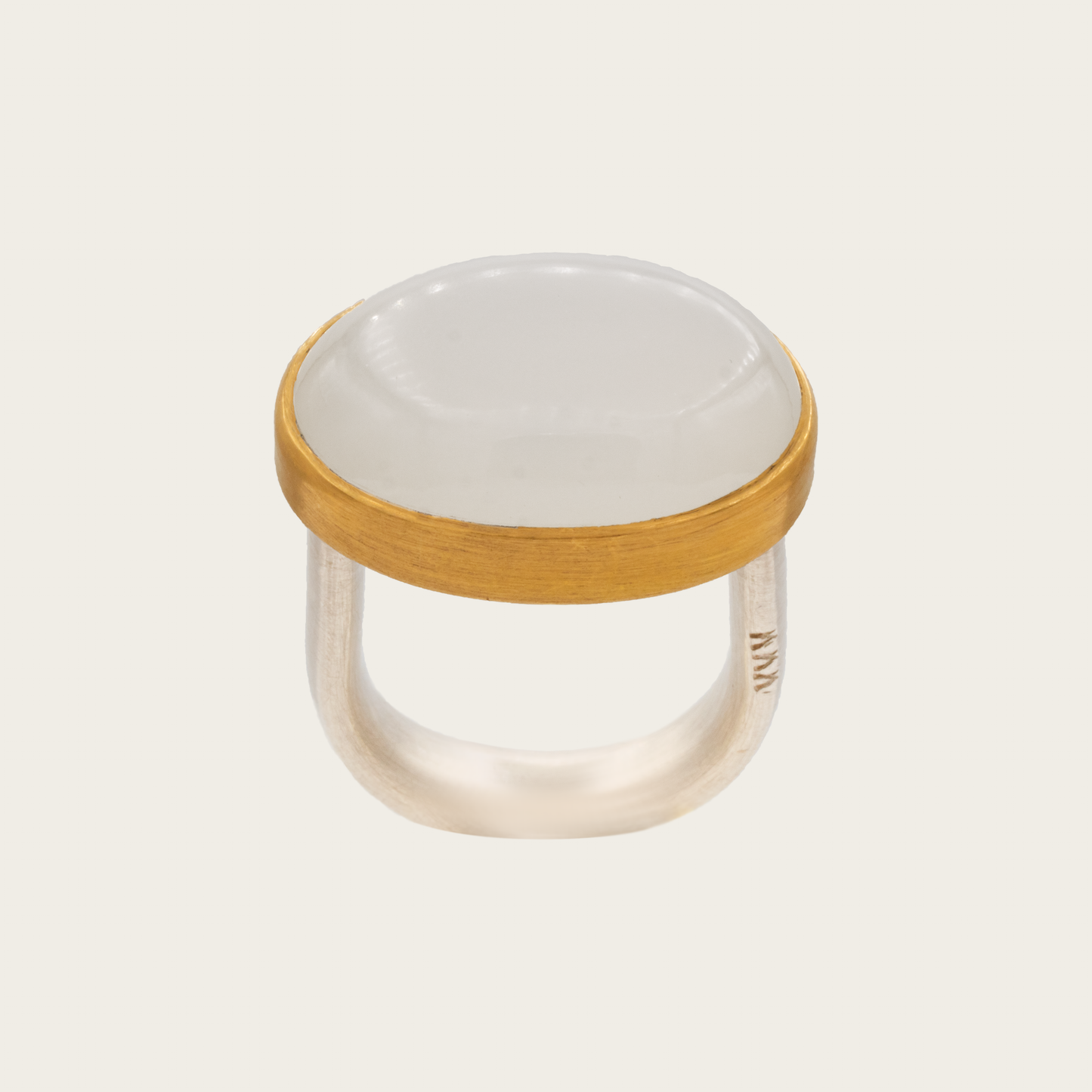 Weißer Mondstein Ring