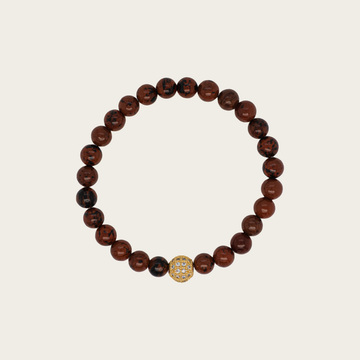 Armband aus Mahagoni-Obsidian