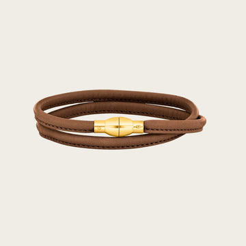 Lederarmband in Braun