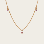 Roségoldkette mit Saphiren